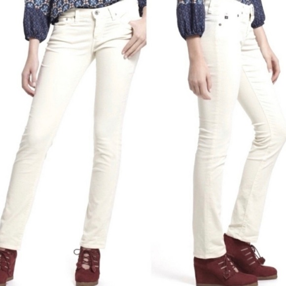 AG ADRIANO GOLDSHMIED Stevie Ankle Corduroy Pants Size 28 - Picture 1 of 11